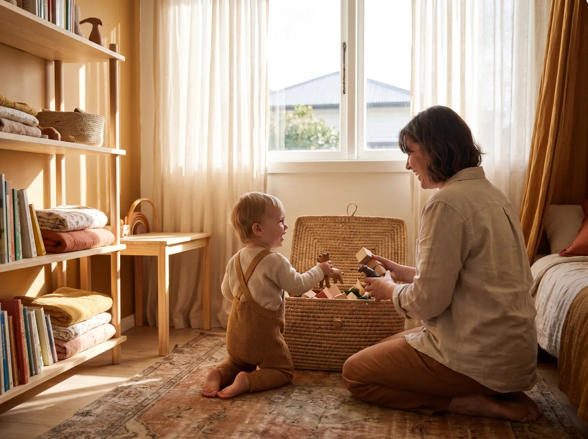 Spielsachen gemeinsam ins Regal räumen – Ordnung im Kinderzimmer mit Freude