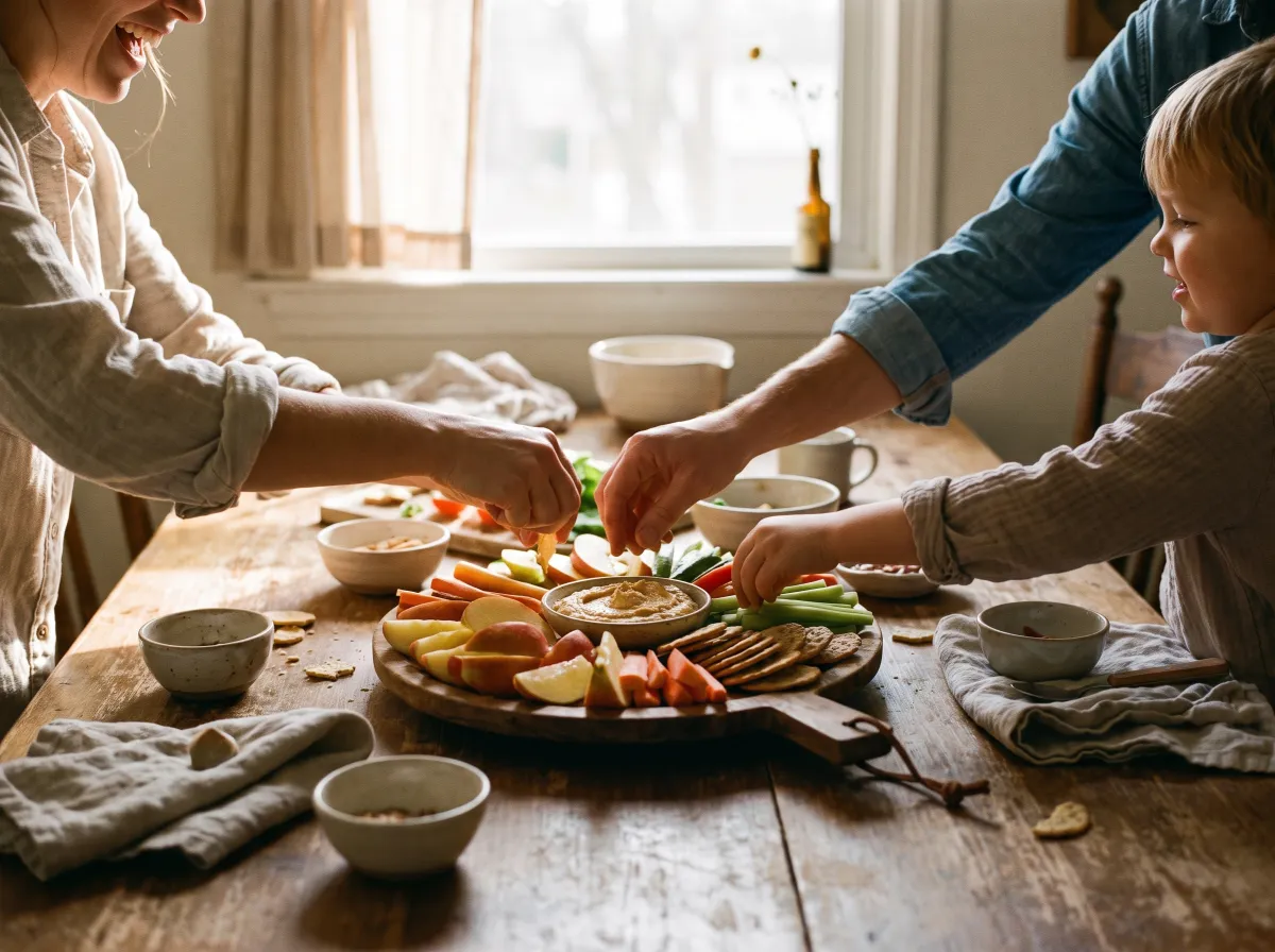 Gemeinsam eine gesunde Mahlzeit zubereiten – liebevoll begleitet im Familienalltag